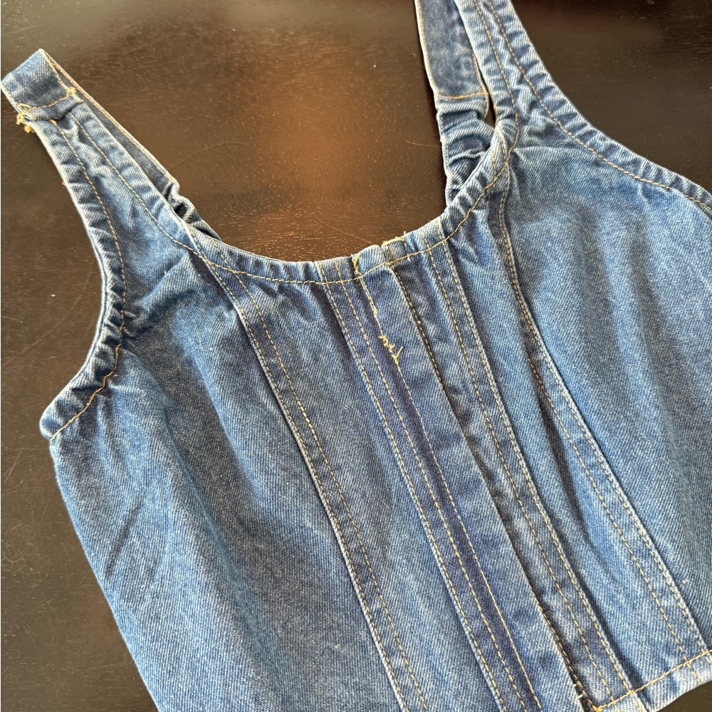 Lone Star Blue Denim Top
